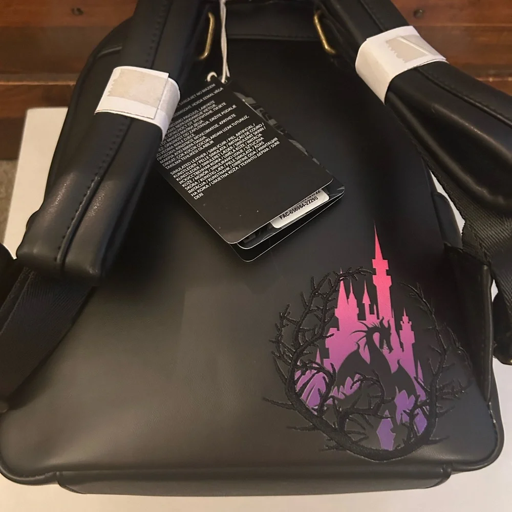 Loungefly Disney Sleeping Beauty Maleficent Raven Diablo Cosplay Mini Backpack - Picture 5 of 7